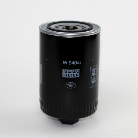 Holm L10-0132-HOL Mann Filter W940/5 Black Replacement Spin On Oil Filter